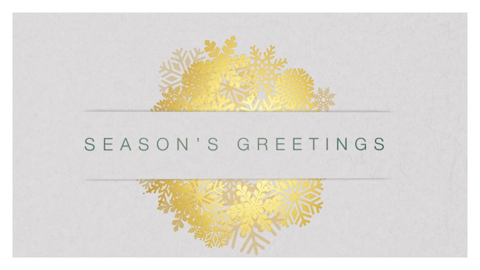 Holiday Shine: Illustrated corporate holiday ecard design