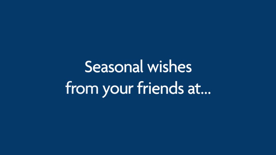 Rising Up: Photo & Text corporate holiday ecard design