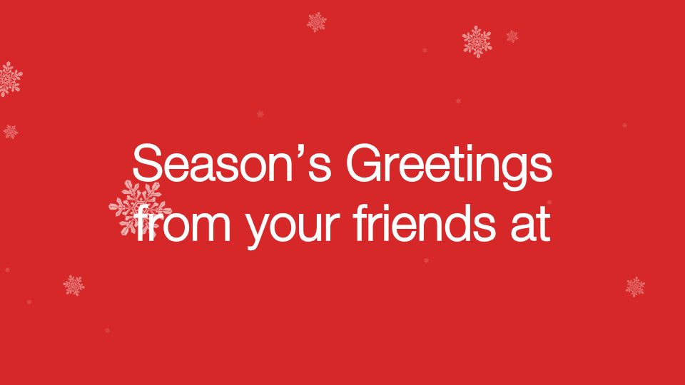 Winter Dreams: Photo & Text corporate holiday ecard design